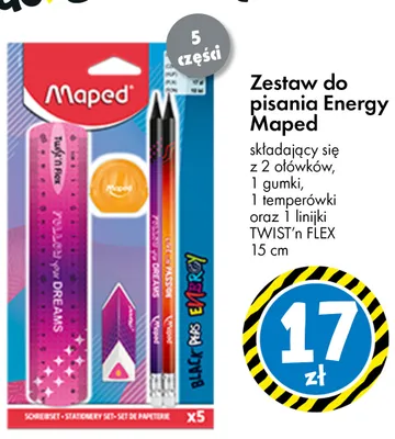 Zestaw do pisania Energy Maped promocja w Tedi