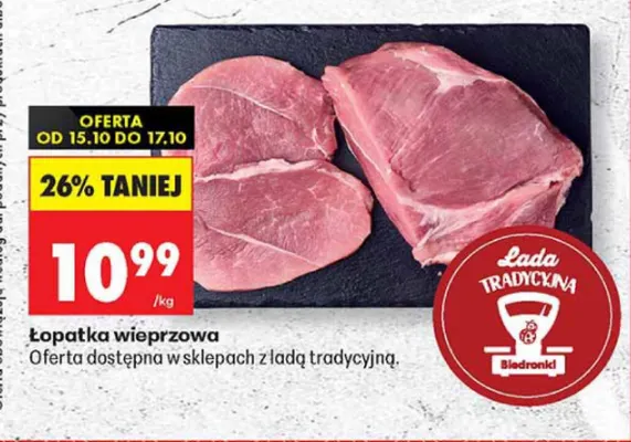 Łopatka wieprzowa promocja w Biedronka