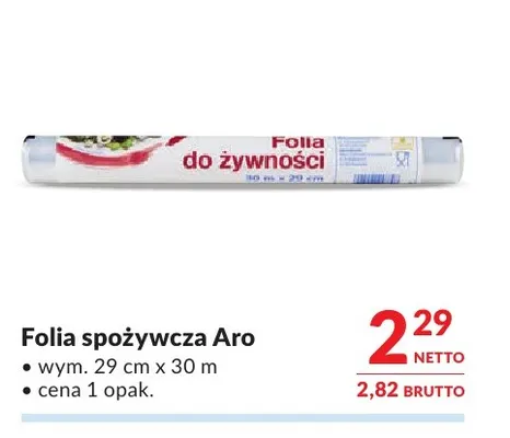 Folia spożywcza Aro promocja w Makro