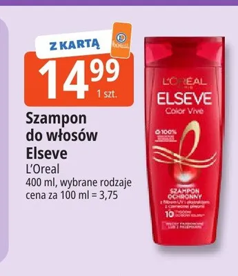 Szampon do włosów Elseve promocja w Leclerc