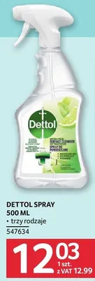 Spray DETTOL 500 ml promocja w Selgros