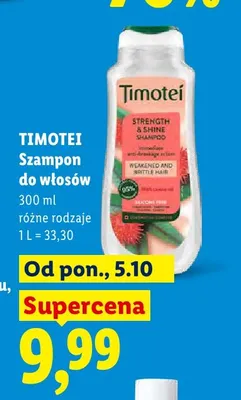 Szampon do włosów Timotei promocja w Lidl
