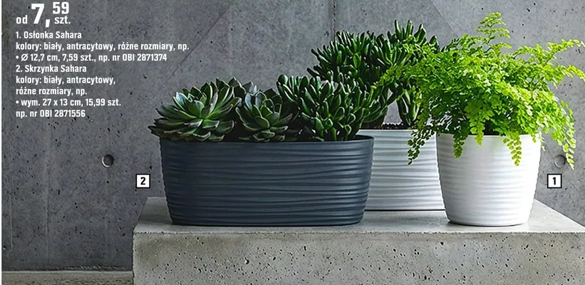 Osłonka Sahara biała promocja w OBI