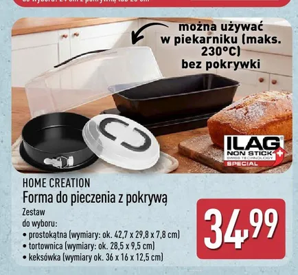 Forma do pieczenia prostokątna z pokrywą Home Creation promocja w Aldi
