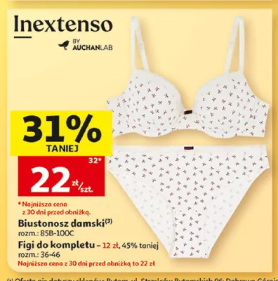 Biustonosz damski Inextenso promocja w Auchan
