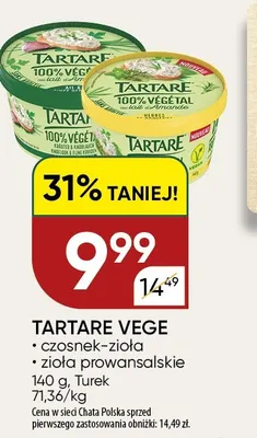 Tartare Vege zioła prowansalskie promocja w Chata Polska