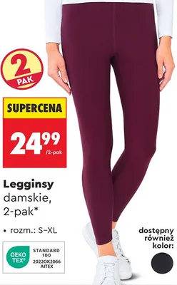 Legginsy damskie 2-pak Cleve promocja w Biedronka