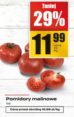 Pomidory malinowe promocja w Supeco