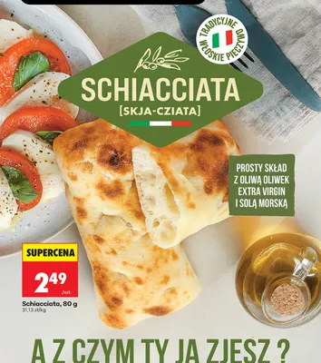 Pieczywo Schiacciata promocja w Biedronka