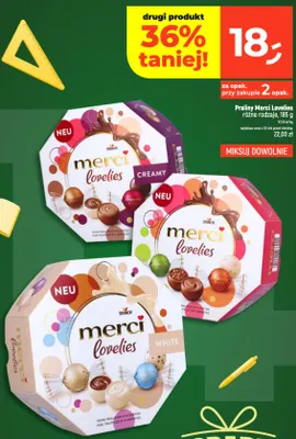 Praliny Merci Lovelies Creamy promocja w Dealz