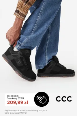 Sneakersy DC SHOES STAG promocja w CCC