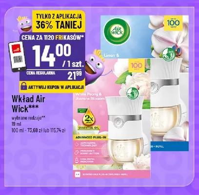 Wkład Air Wick White Peony & Jasmine Blossom promocja w POLOmarket