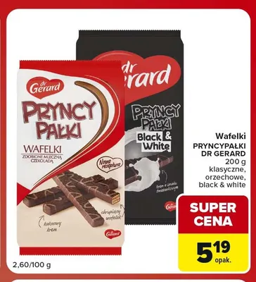 Wafelki Pryncypałki Dr Gerard klasyczne promocja w Carrefour Market