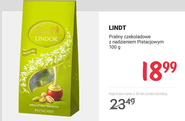 Praliny czekoladowe z nadzieniem pistacjowym promocja w Rossmann