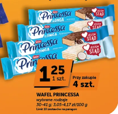 Wafel Princessa Longa promocja w Euro Sklep