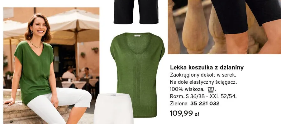 Lekka koszulka z dzianiny Tchibo promocja w Tchibo