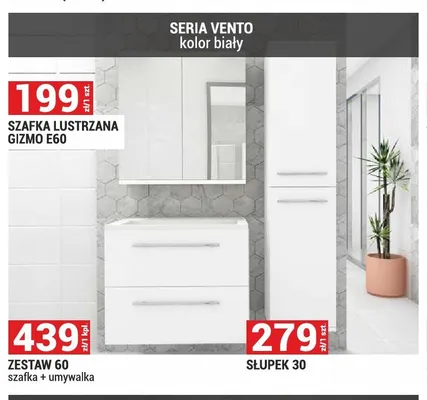 Słupek łazienkowy Vento 30 promocja w Merkury Market