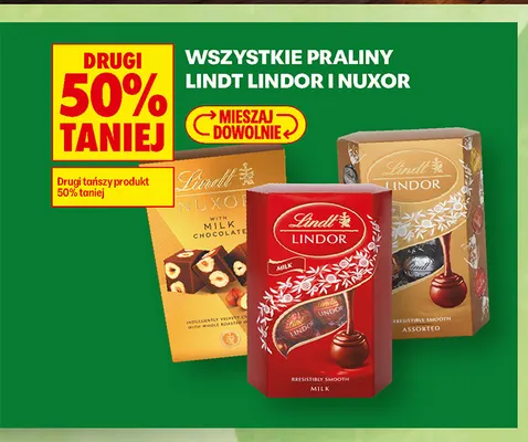 Praliny Lindt Nuxor promocja w Biedronka