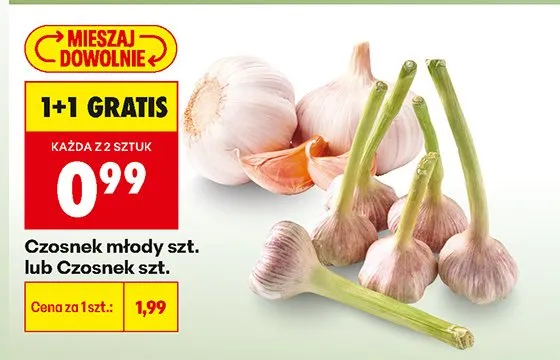 Czosnek młody promocja w Biedronka