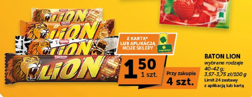 Baton Lion promocja w Groszek