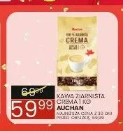 Kawa ziarnista Crema Auchan promocja w Wafelek
