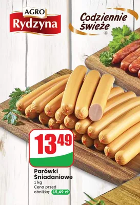 Parówki Śniadaniowe Agro Rydzyna promocja w Dino