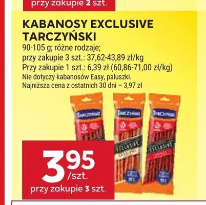 Kabanosy Exclusive Tarczyński promocja w Stokrotka
