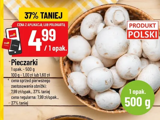 Pieczarki promocja w POLOmarket