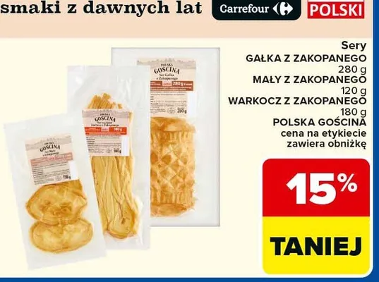 Ser z zakopanego warkocz promocja w Carrefour Market