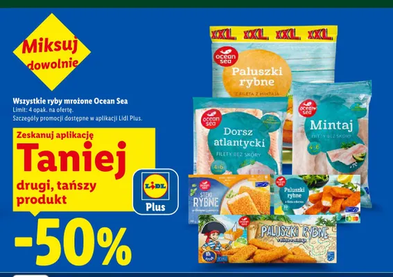 Paluszki rybne z fileta z dorsza Ocean Sea promocja w Lidl
