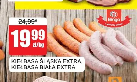 Kiełbasa biała extra Bingo promocja w Bingo