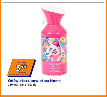 Odświeżacz powietrza Home Amazon Soul promocja w Action