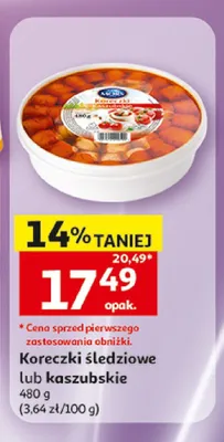 Koreczki kaszubskie promocja w Auchan