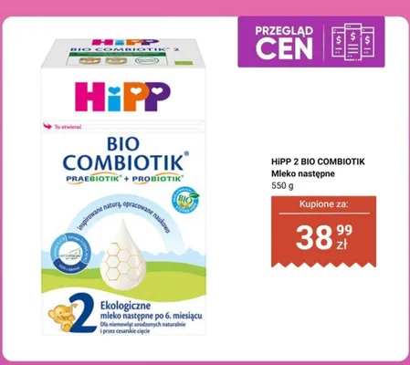 Mleko następne 2 Bio Combiotik  promocja w Biedronka