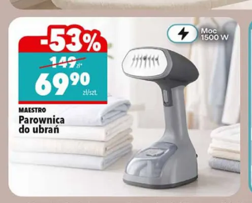 Parownica do ubrań Maestro promocja w Biedronka