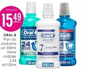 Płyn do płukania ust 500ml różne rodzaje Oral-B promocja w Drogerie Jasmin