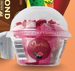 Lody w kubeczku Marletto Owoce Leśne promocja w Biedronka