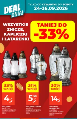 Znicz szklany czas palenia 30 godzin promocja w Dealz