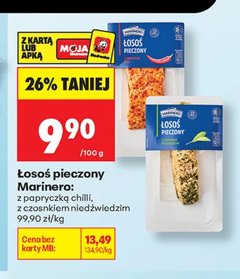 Łosoś pieczony z czosnkiem niedźwiedzim Marinero promocja w Biedronka