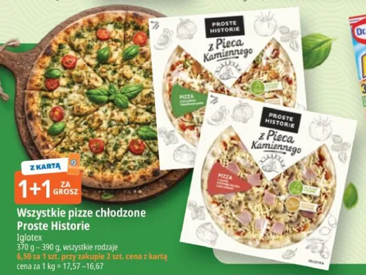 Wszystkie pizze chłodzone Proste Historie promocja w Leclerc