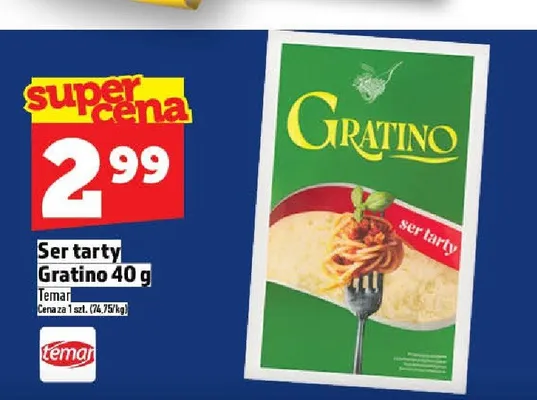 Ser tarty Gratino Temar promocja w TOPAZ