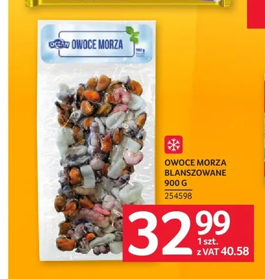 Owoce morza blanszowane Ocean promocja w Selgros