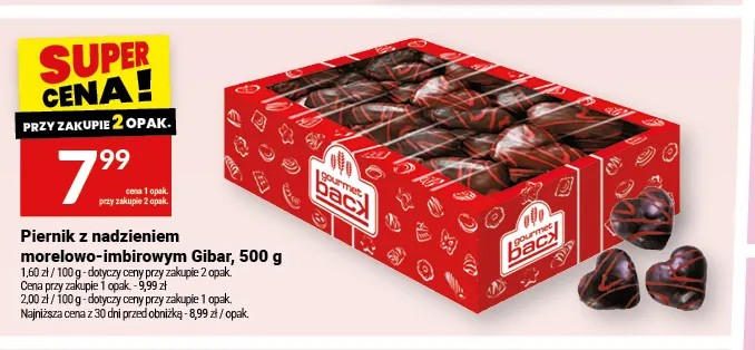 Piernik z nadzieniem morelowo-imbirowym Gibar promocja w Twój Market