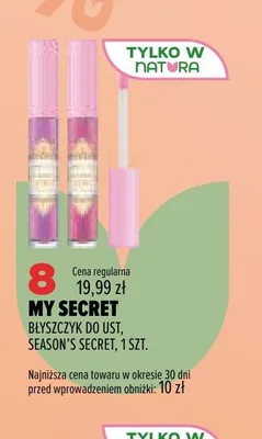 Błyszczyk do ust My Secret Season's Secret promocja w Drogerie Natura