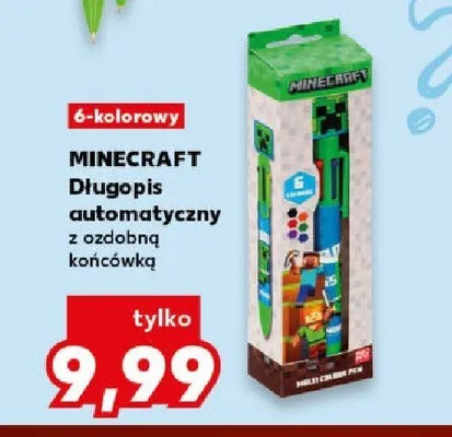 Długopis automatyczny z ozdobną końcówką Minecraft promocja w Kaufland