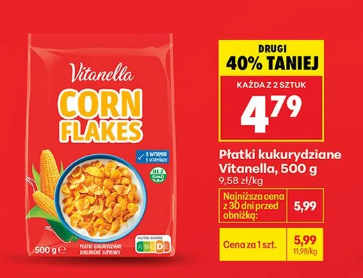 Płatki kukurydziane promocja w Biedronka