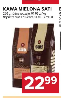Kawa mielona Sati Vanille promocja w Stokrotka