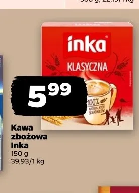 Kawa zbożowa Inka Klasyczna promocja w Netto