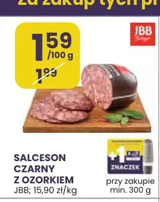 Salceson czarny z ozorkiem JBB promocja w Stokrotka
