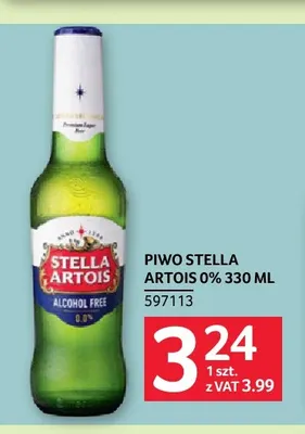Piwo bezalkoholowe Stella Artois promocja w Selgros